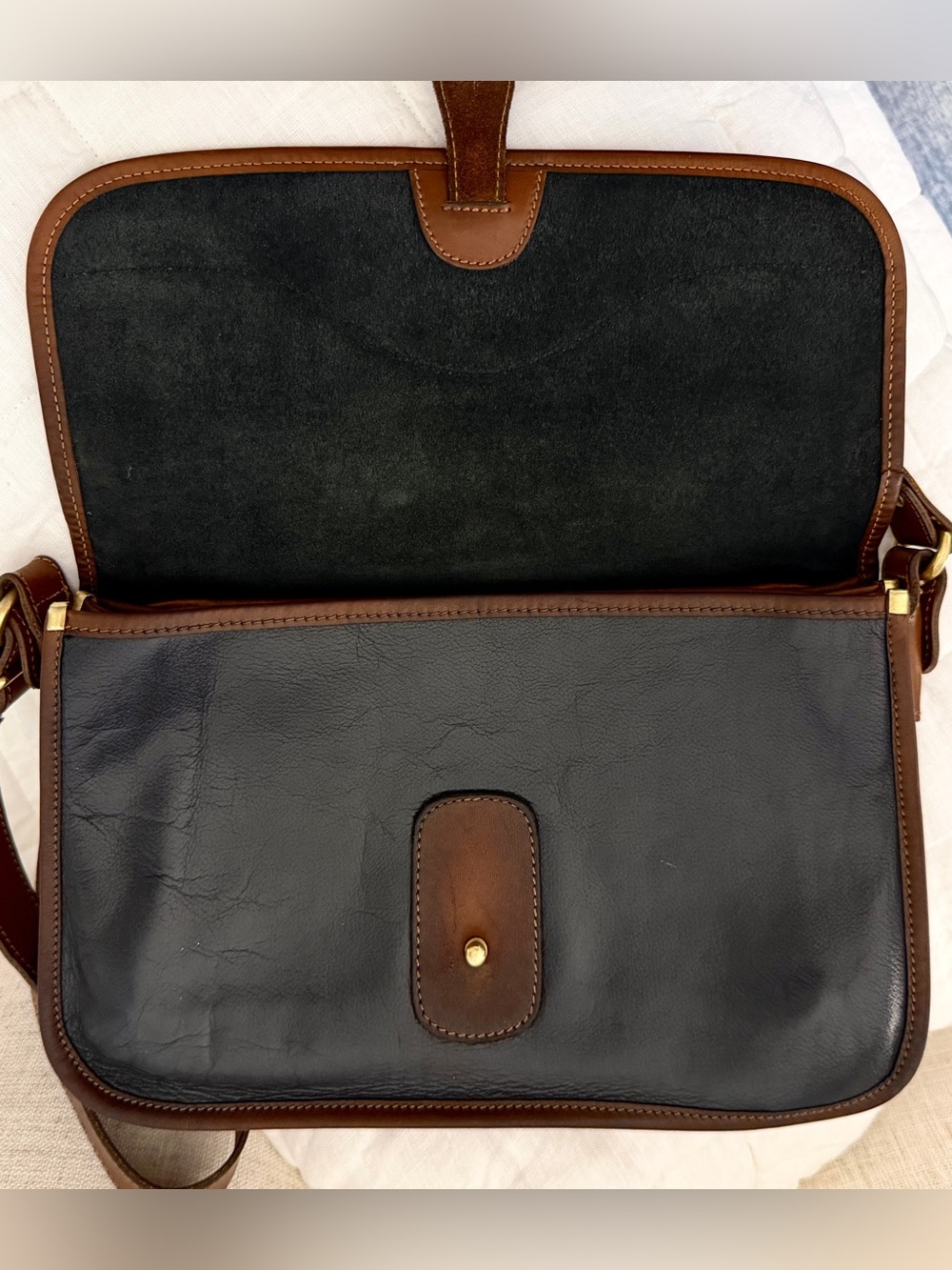 The Original Vintage Marley Hodgson GHURKA Spectator Bag. No 37 Black& Tan - Picture 7 of 16